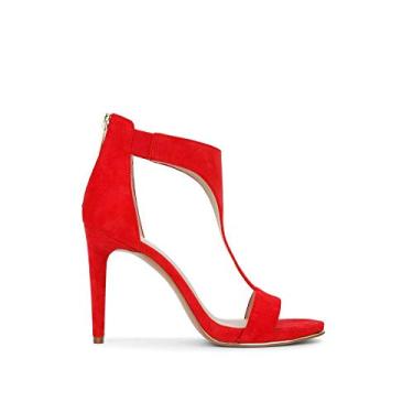 Imagem de Kenneth Cole Brooke T Strap Pump feminino, Fuego, 34