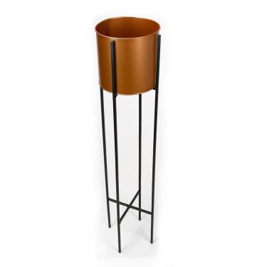 Imagem de Vaso Decorativo Rose Com Suporte Metálico Preto 91 Cm - D'rossi