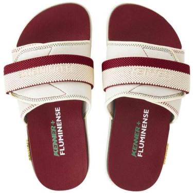 Imagem de Chinelo Kenner Fluminense Kivah Slide Masculino - Vinho e Verde, 39