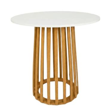 Imagem de Mesa Buffet Ripada Para Festas Eventos Casamento Aniversário Bolo Doces Rústico Decoração Balcão Mdf Jt Home (TAMPO BRANCO)