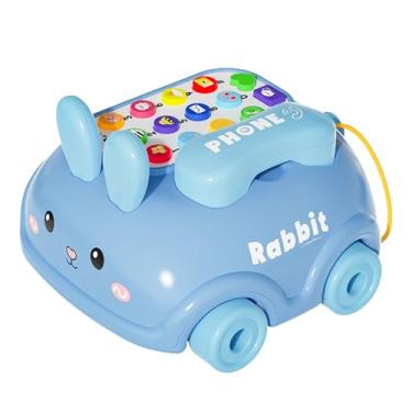 Imagem de Finja telefone para bebês, brinquedos para crianças do telefone - Crianças conversam com rodas - Aprendendo brinquedos, estilo de coelho, jogo de jogo, diversão para a educação para a educação inicial