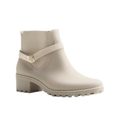 Imagem de Bota Galocha Feminina Impermeável Cano Curto Para Chuva (Branco, Medio, BR, Adulto, Faixa Numérico, 35, 36)