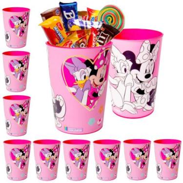 Imagem de Kit 24 Copos Minnie 320ml Plasútil Lembrança de Aniversário Infantil -