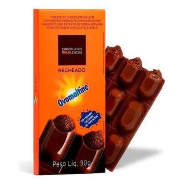 Imagem de Tablete Chocolate Recheado Brasil Cacau Ovomaltine - 90G
