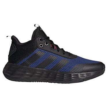 Imagem de adidas Tênis de basquete masculino, 38 UA, Core Black Carbon Victory Blue, 41