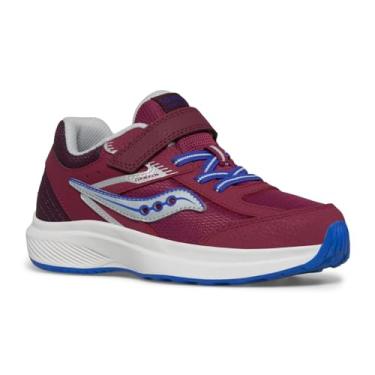 Imagem de Saucony Tênis unissex infantil Cohesion Kdz com fecho alternativo, Ameixa, 10.5 Big Kid