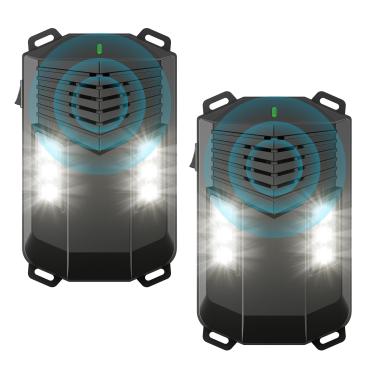 Imagem de Mouse repelente ultrassônico para carrinho - dispositivo plug-in alimentado por bateria sob o capô, repele ratos, ratos e esquilos do motor do veículo, garagem, áreas internas e externas - pacote com