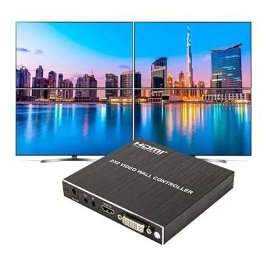Imagem de Video Wall Hdmi 2x2, 1080p Full Hd 60 Hz 4 Telas Com Audio
