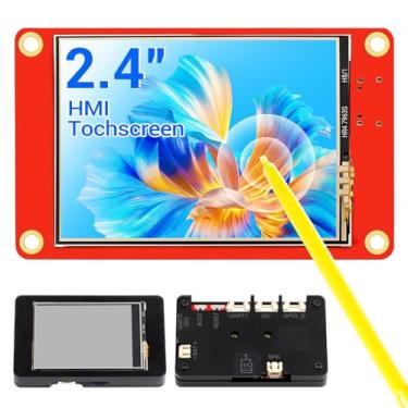 Imagem de ELECROW Tela ESP32 320 × 240, tela sensível ao toque HMI de 2,4 polegadas SPI TFT LCD Touchscreen com caixa de acrílico, processador LX6 dual-core de 32 bits, até 240 MHz, compatível com Arduino, LVGL