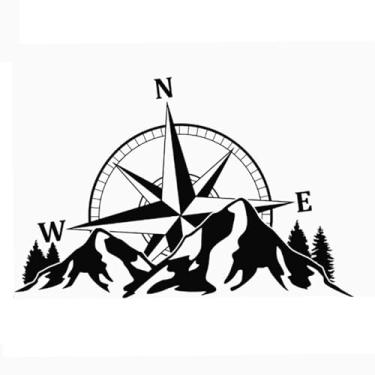 Imagem de predolo Adesivo para RV, fácil de usar, instalação rápida, à prova d'água, para capô, carroceria de motorhome, SUV, ônibus e outros veículos, S Black