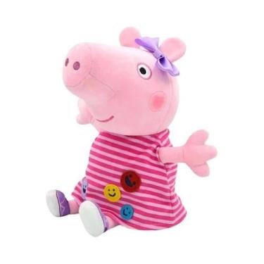 Imagem de Boneco De Pelúcia Peppa Pig De 30 CM Pai Mãe George Brinquedos Para Cr