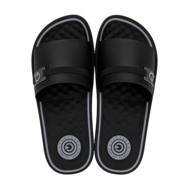 Imagem de Chinelo Slide Casual Arizona Gaspea Masculino Cartago Preto / Cinza 42-Masculino