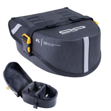 Imagem de Giant Loop Klamath Tail Rack Pack, bolsa macia para motocicleta de 4 litros, segura a qualquer suporte traseiro de motocicleta ou para-lamas traseiros de bicicleta suja (preto 2025)