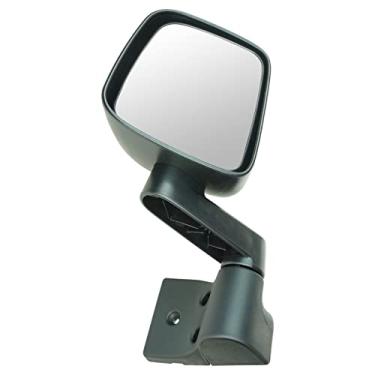 Imagem de Espelho retrovisor lateral manual dobrável lado do motorista lado esquerdo LH para Jeep Wrangler 03-06