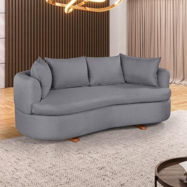 Imagem de Sofa 4 Lugares Veludo M-204 2m Living Estofados Martins Veludo Cinza Escuro