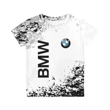 Imagem de Camiseta Masculina De Verão BMW Manga Curta Moda Casual Esportiva Corr