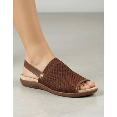 Imagem de Sandália Feminina Tecido Joanete Calce Fácil Ultra Conforto Modare 712