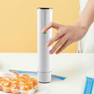 Imagem de Sanpyl Seladora a Vácuo para Alimentos, Máquina Seladora a Vácuo Portátil Sem Fio Com 10 Sacos Reutilizáveis, para Preparação de Refeições, Armazenamento de Sobras, Porcionamento de