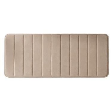 Imagem de Kit Tapete Banheiro Antiderrapante Premium Macio Secagem Rápida Decoração Box (Bege)