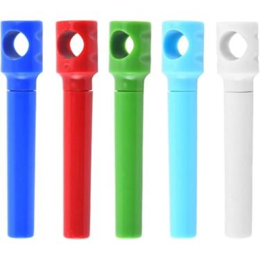 Imagem de 5 peças de cor aleatória, bolso de viagem, saca-rolhas para vinho, abridor portátil, mini parafuso de cortiça, garrafa de restaurante, presentes de viagem, vinho, saca-rolhas