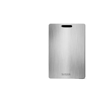 Imagem de Tábua De Corte Retangular Aço Inox 316 Aço Inoxidável Antibacteriana À Prova De Mofo 46 Cm Tábua De Cozinha(Médio [28 * 39])