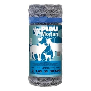 Imagem de Tela Mangueirão 1m x 50m Fio 16 Arame Morlan Para Porcos Cabras Ovelhas