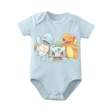 Imagem de Macacão De Algodão Baby Pokemon Squirtle, Macio E Fofo, Para Bebês De 