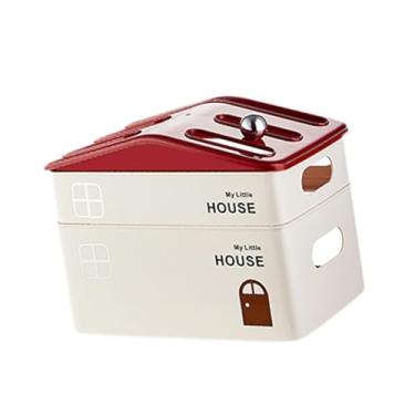 Imagem de SiaBiced Caixa organizadora de roteador com tampa ventilada para mesa, multifuncional, para gerenciamento de cabos, ideal para casa e quarto, Dupla Camada