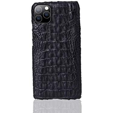 Imagem de KKFAUS Capa de telefone de pele de crocodilo, capa anti-queda macia proteção masculina capa à prova de choque para iPhone 11 Caudalfin (Cor: para Iphonepromax, Tamanho: espinha dorsal)
