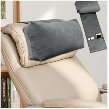 Imagem de SweetSlubr Almofada reclinável com bolsa de recarga, alivia a dor, suporte cervical, adequada para poltronas, poltronas, poltronas e sofás