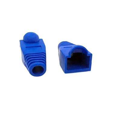 Imagem de Capa Para Plug Rj45 Azul 10Pcs