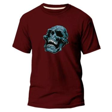 Imagem de Camiseta Básica Algodão Premium Estampa Digital Cranio Verde - Pavesi,