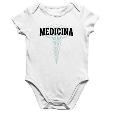 Imagem de Body Bebê Algodão Medicina - Foca na Moda, Branco, P