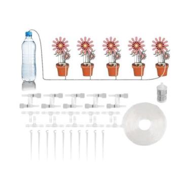 Imagem de Kit De Irrigação Por Gotejamento Com Mangueira De 4/7mm E Válvula Regu