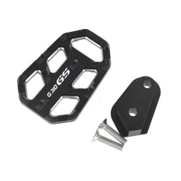 Imagem de Anti-derrapante Alavanca de freio pé traseiro peg pad ampliar extensor pedais apoio para os pés para g310gs g310 gs g 310 2017-2018(Preto)