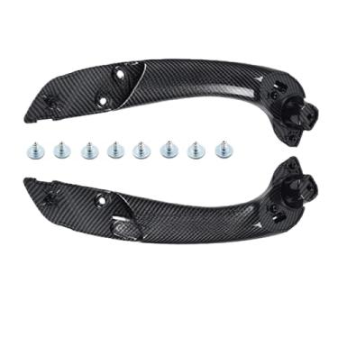 Imagem de Compatível com Renault Megane 3 III Fluence 2008-2016 Maçaneta da porta interna dianteira esquerda direita interna dentro da tampa externa 809600015R 197012651(Carbon-inside-L-R)