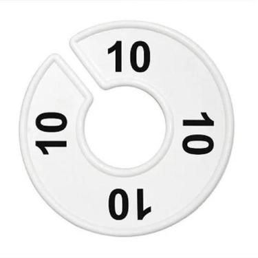 Imagem de Separador de Cabide, Branco , Impressão Numérica Num.:10 - Central