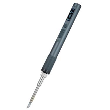 Imagem de Caneta de Soldagem Portátil Inteligente Kit Ferro Solda Elétrico USB 65W com Display Digital Pontas Intercambiáveis T12-K Temperatura Ajustável