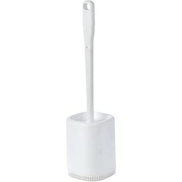 Imagem de Escova de vaso sanitário criativo suporte de escova de vaso sanitário conjunto de escova de vaso sanitário cabo longo sem escova de canto morto kit de banheiro suporte de escova de vaso sanitário (A
