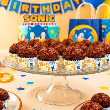 Imagem de 100~1000 Forminhas N5 decoração Sonic festa aniversário - Regina kit