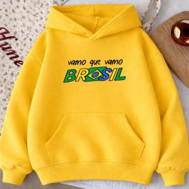 Imagem de Moletom Canguru Adulto Vamo Que Vamo Brasil 1008 Hexa 2026 Copa Do Mun
