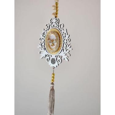 Imagem de Mandala Divino Espírito Santo Dourada - Arte Telas Brasil