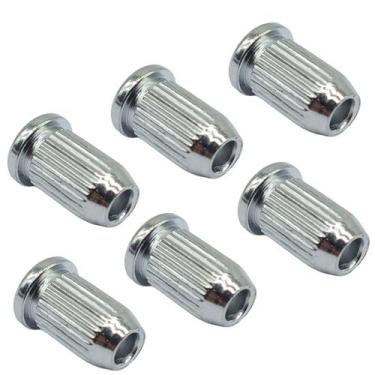 Imagem de 6 Ferrule Bucha passa corda Guitarra ponte CROMADO MXP 1208