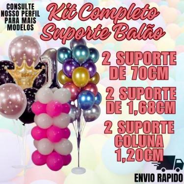 Imagem de Kit Festa Completo Suporte Coluna Armação Balao Bexiga Festa - Crgfest