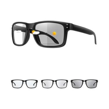 Imagem de Óculos De Sol Fotocromáticos Unissex Quadrados Para Corrida, Caminhada