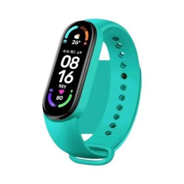 Imagem de Pulseira De Silicone Para Xiaomi Mi Band 4 5 6 7, Pulseira Esportiva M