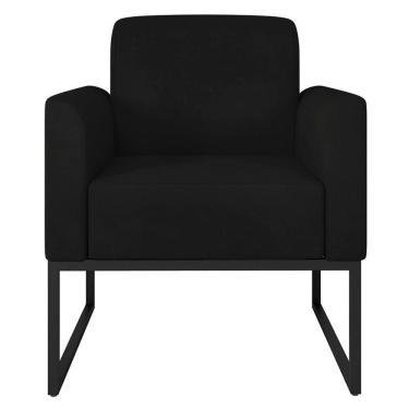Imagem de Poltrona Suede Preto - Gran Belo