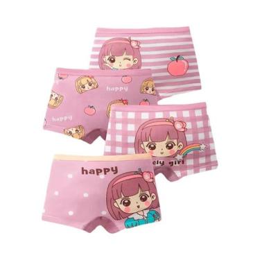 Imagem de Conjunto De Roupa Íntima De Verão Para Meninas, Pacote Com 4 Peças, Ca