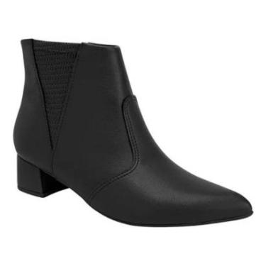 Imagem de Bota Piccadilly Feminina Cano Curto Bico Fino 739074- Preto-Feminino