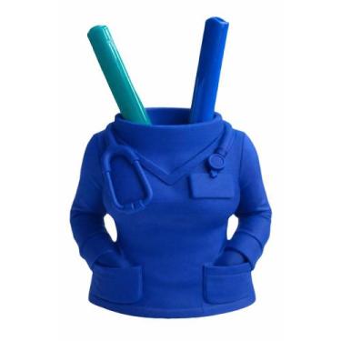 Imagem de Porta Canetas Jaleco Médico - Tudona3d, Azul